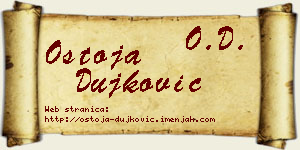 Ostoja Dujković vizit kartica